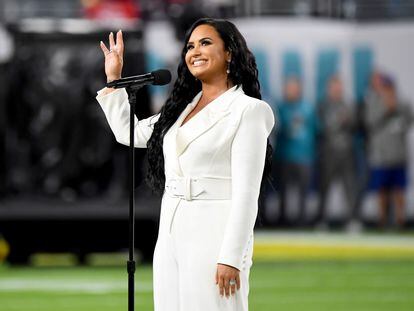 Demi Lovato, durante la Super Bowl, celebrada en Miami (EE UU), el pasado febrero.
Demi Lovato, durante la Super Bowl, celebrada en Miami (EE UU), el pasado febrero.