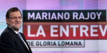 El presidente del Gobierno, Mariano Rajoy, en Antena 3