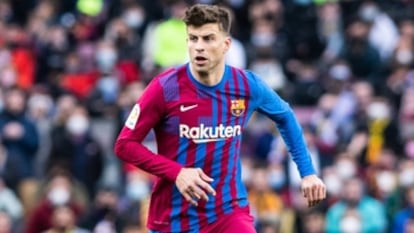 Piqué, en el último encuentro ante el Atlético.