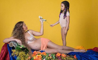 Beyoncé y su hija Blue Ivy.