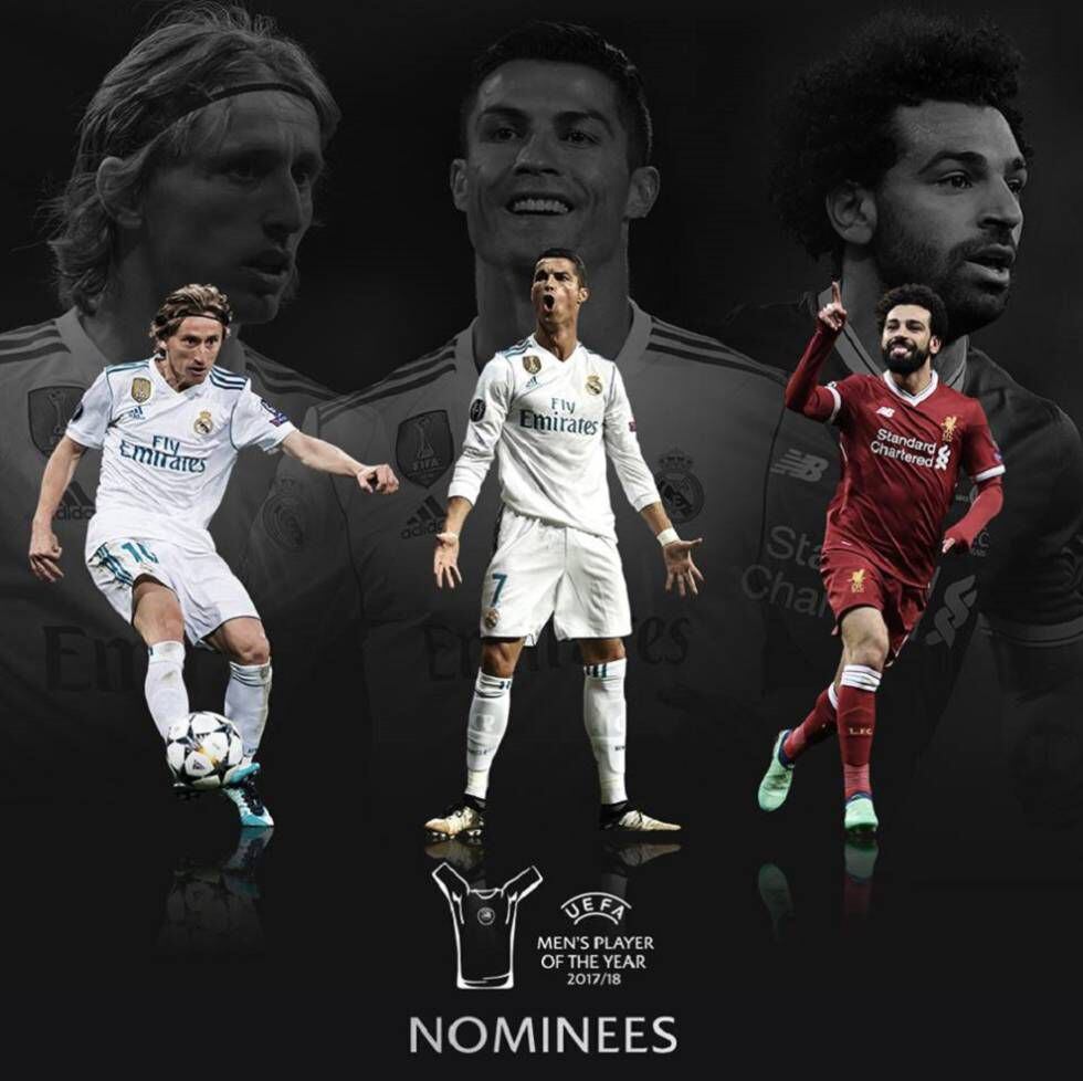 Los finalistas al Jugador del Año de la UEFA.