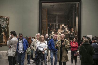 Primer día sin mascarilla en el interior del Museo del Prado, el pasado 23 de abril.