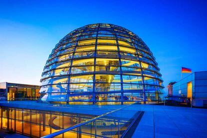 Cúpula del Reichstag, en Berlín (Alemania).