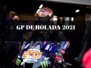 El piloto de MotoGP Fabio Quartararo, durante el Gran Premio de Holanda 2021.