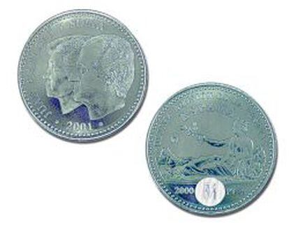 Monedas de plata.