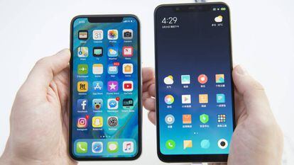 El iPhone X y el Xiaomi Mi 8