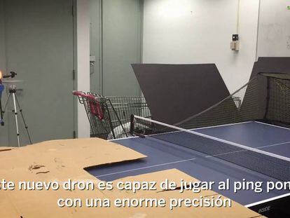 El dron que juega al ping pong llegará muy lejos