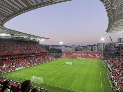 Vista del nuevo estadio de San Mamés.