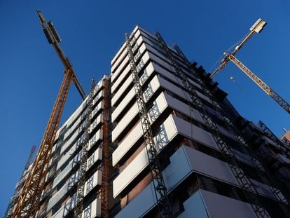 Bloque de viviendas en construcción en Madrid, el pasado noviembre.