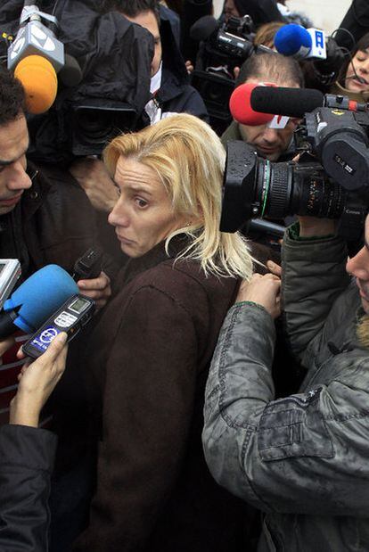 Marta Domínguez, cuando fue a declarar el pasado 22 de diciembre en Madrid.