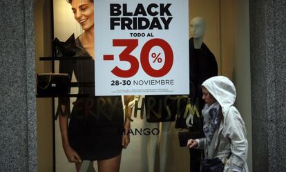 Una tienda de Mango durante el 'Black Friday', el pasado 27 de noviembre