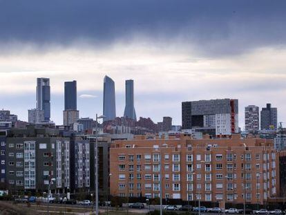 Viviendas en el bario de Sanchinarro en el distrito de Hortaleza de Madrid 