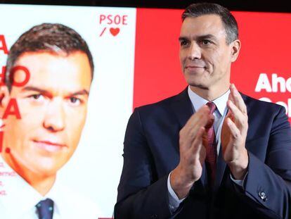 Pedro Sánchez, en un acto del PSOE. En vídeo, el presidente del Gobierno en funciones valora los resultados del CIS durante un acto en Palencia.