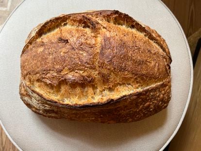 La hogaza ganadora del V Campeonato El Mejor Pan de Madrid, elaborada en la panadería Marea Bread.
