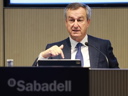 El consejero delegado de Sabadell, César González-Bueno.