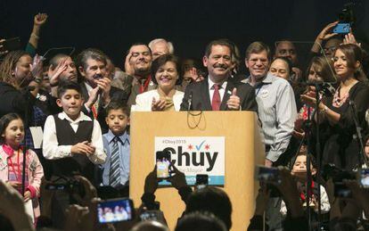 Jesús 'Chuy' García tras conceder la victoria a Emanuel.