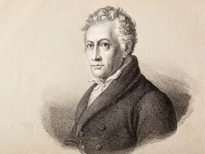 Johann Wolfgang von Goethe, en una ilustración de Ralf Hettler.