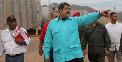 Maduro, durante una visita a Puerto La Cruz, el jueves pasado.