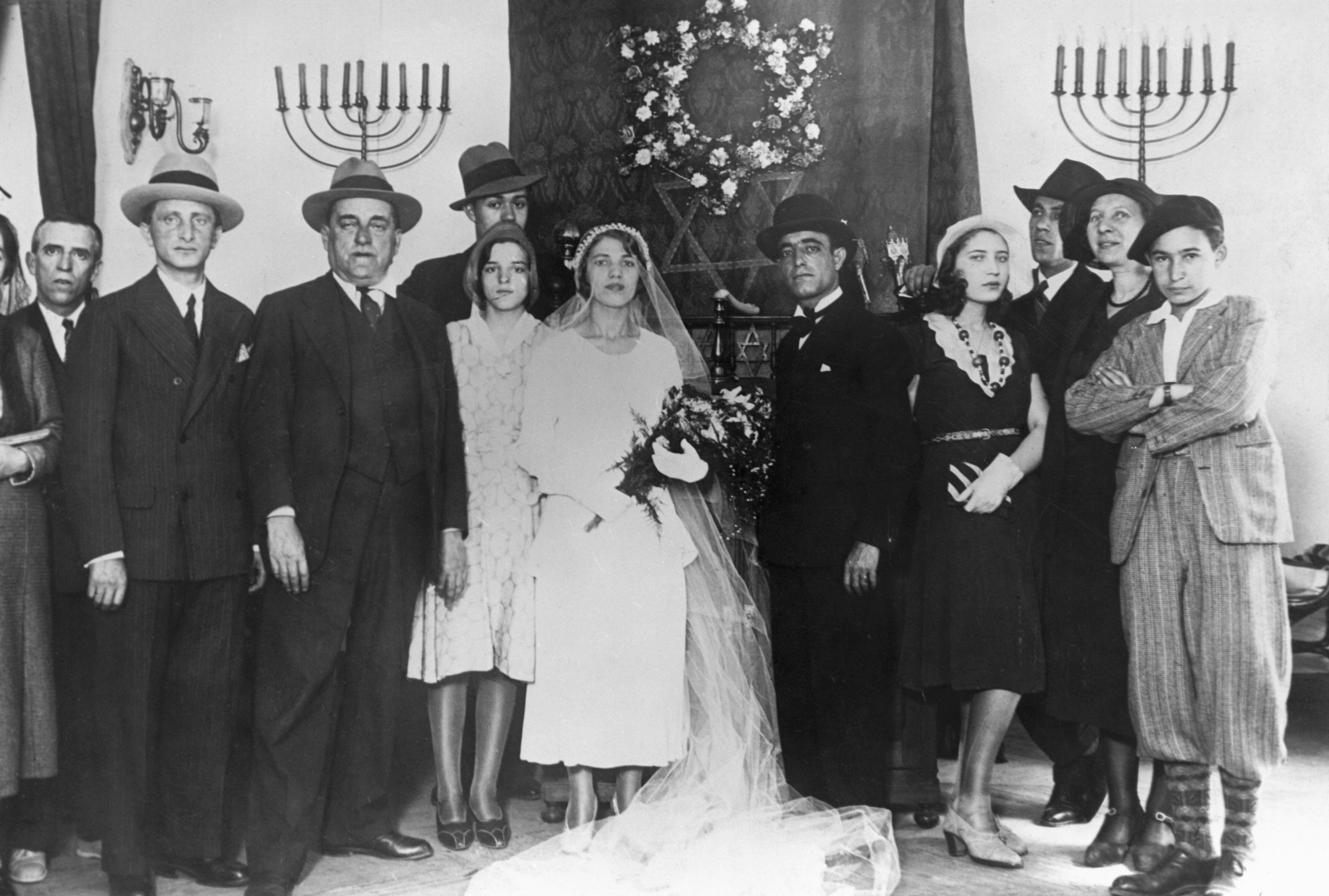 Imagen sin fechar de la primera boda entre judíos celebrada en España desde su expulsión por los Reyes Católicos. La ceremonia tuvo lugar en Madrid.