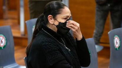 La tonadillera Isabel Pantoja en el Juzgado de lo Penal número 5 de Málaga, donde fue juzgada por un delito de insolvencia punible el 22 de marzo de 2022.