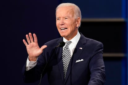 Joe Biden, candidato demócrata a la presidencia de EE UU, este martes.