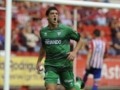 Gol del empate del Eibar en el partido ante el Sporting.