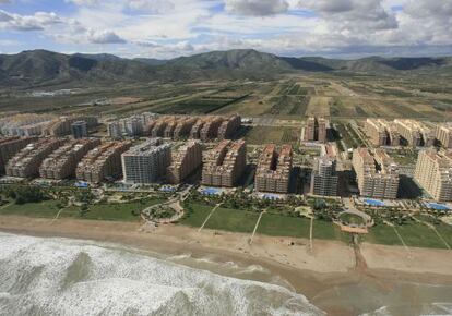 Vista aérea de la urbanización Marina d’Or, en la costa de Oropesa del Mar, en Castellón.