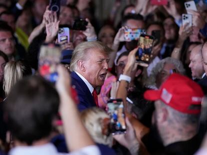 Donald Trump, el martes en Mar-a-Lago (Florida).