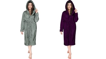  Batas para mujer, ropa de dormir de invierno, bata de baño para  mujer con capucha, conjuntos de bata de baño para mujer, tendencias de moda  de otoño 2023 para mujer, Ofertas