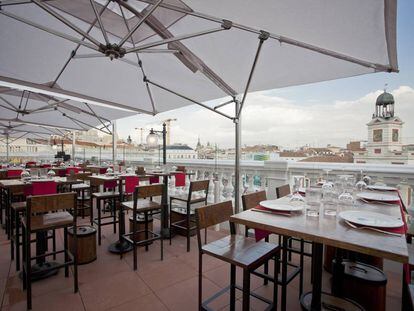 Terraza del restaurante Puertalsol by Chicote.