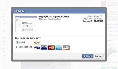 Highlight es una funcionalidad en pruebas de Facebook.