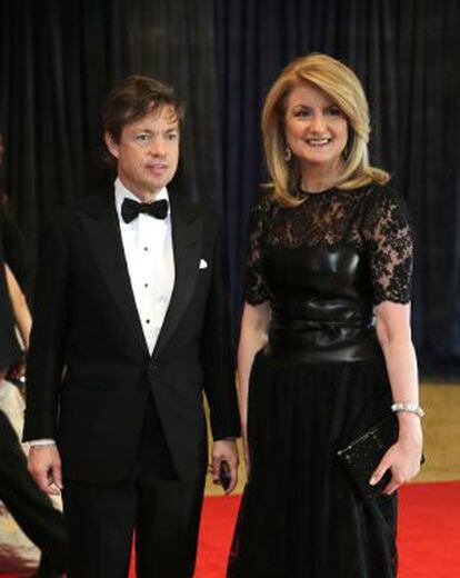 Nicolas Berggruen y Arianna Huffington en una cena de gala, este año en EE UU.