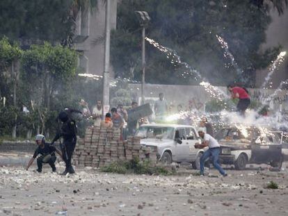 Enfrentamientos en El Cairo.