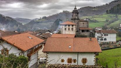 Vista general de Iribas (Navarra)