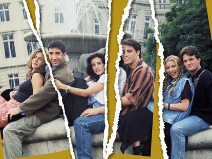 El reparto de 'Friends', una serie que creó un subgénero sobre la amistad entre jóvenes adultos.