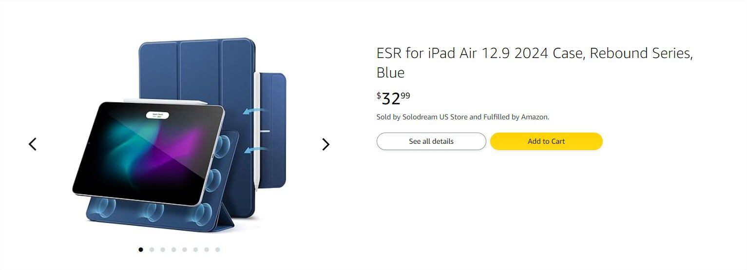 Funda iPad Air 12,9 pulgadas