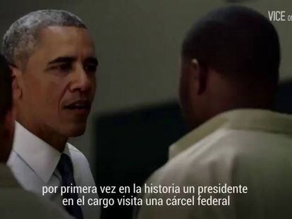 Obama, primer presidente estadounidense que habla con presos