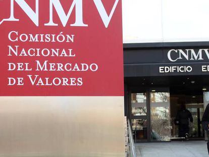 Imagen de la sede de la CNMV en Madrid.