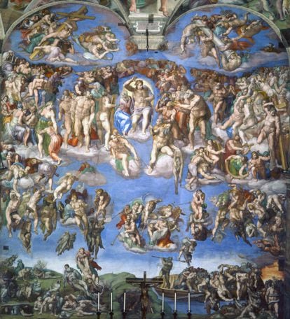 'The Last Judgment' from Michelangelo's Sistine Chapel.