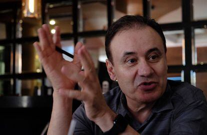 Alfonso Durazo durante la entrevista con EL PAÍS en Ciudad Juárez