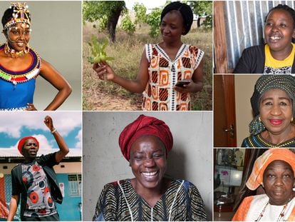Retratos de las siete emprendedoras africanas que explican cómo han usado su talento para mejorar sus países.
