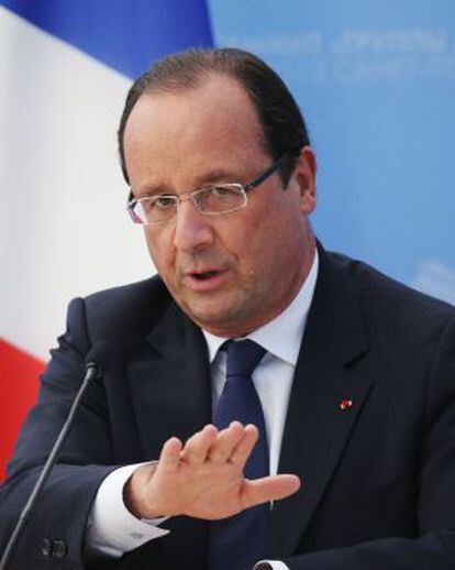 Hollande, durante la cumbre del G20-