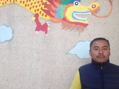 Eric Raymundo, en el centro Huaxia de Ciudad de M&eacute;xico.