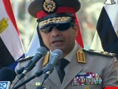  Al Sisi convoca manifestaciones a favor del Ej&eacute;rcito. 