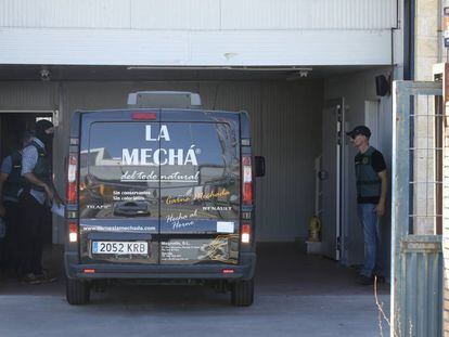 La furgoneta de La Mechá, incautada por la Guardia Civil.