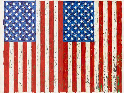 &#039;Flag&#039;, obra de Jasper Johns de 1954-1955.