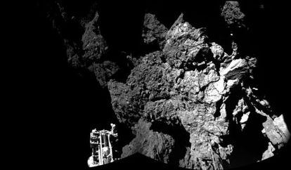 Imagen del 13 de noviembre de  &#039;Philae&#039; sobre el cometa 67P/Churyumov-Gerasimenko