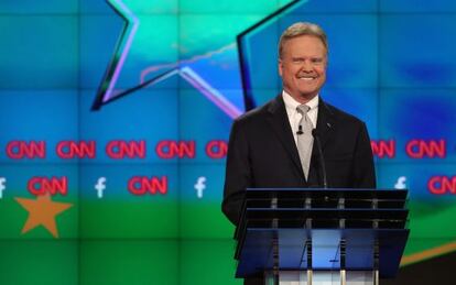 Jim Webb, durante el debate demócrata del pasado martes.