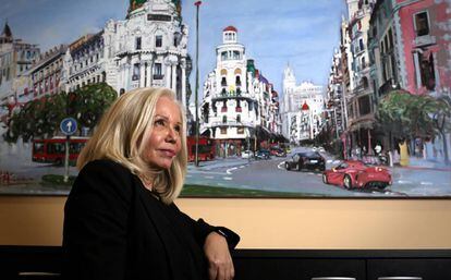 La psicóloga Carmen Sanz, directora de la fundación El Mundo del Superdotado, en su oficina de Madrid.