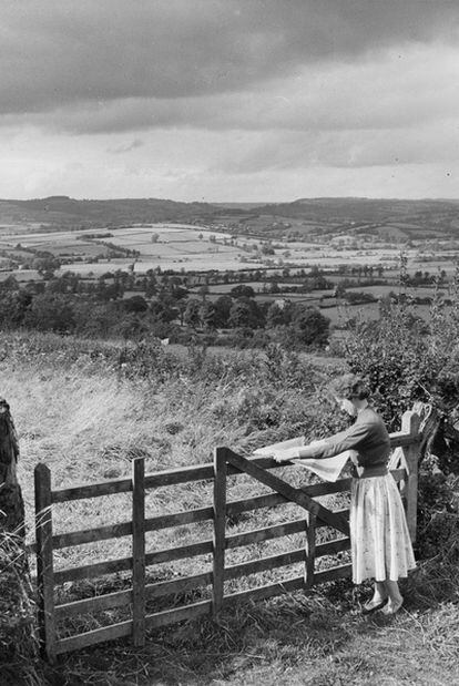 Campiña británica en los años cincuenta